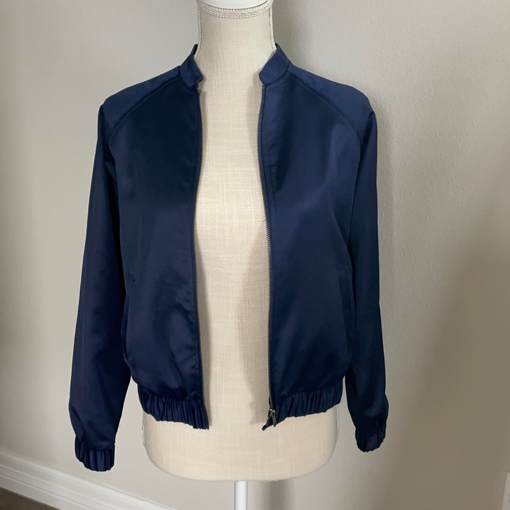 Satin bomber jacket